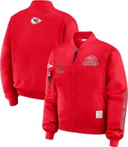 WEAR by Erin Andrews Women's WEAR by Erin Andrews Red Kansas City Chiefs Patch Full-Zip Bomber Jacket