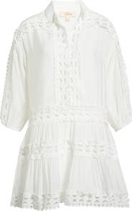 Elan Lace Trim Cover-Up Dress