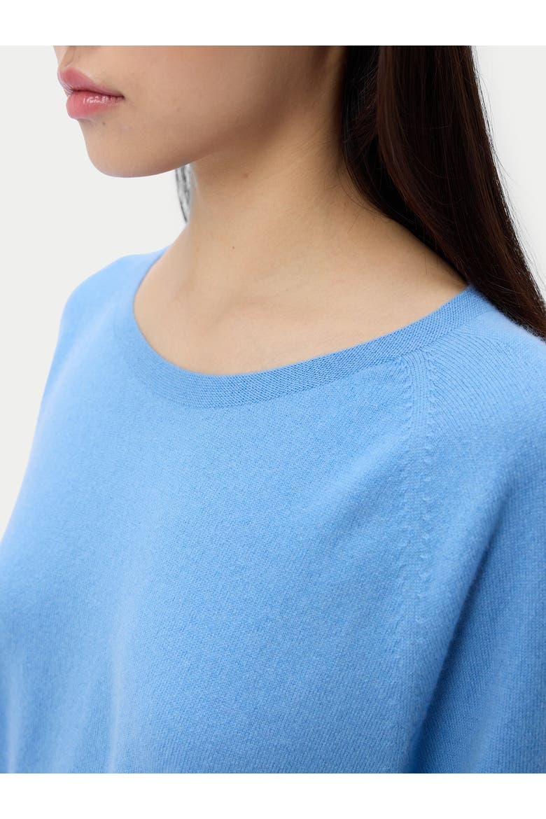 Women's Relaxed Cashmere Sweater, Alternate, color, azure blue