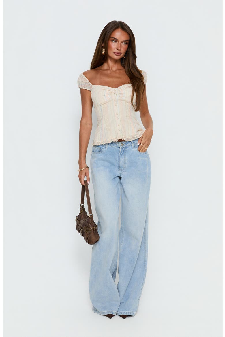 Trinitee Cap Sleeve Button-Up Top, Alternate, color, FLORAL