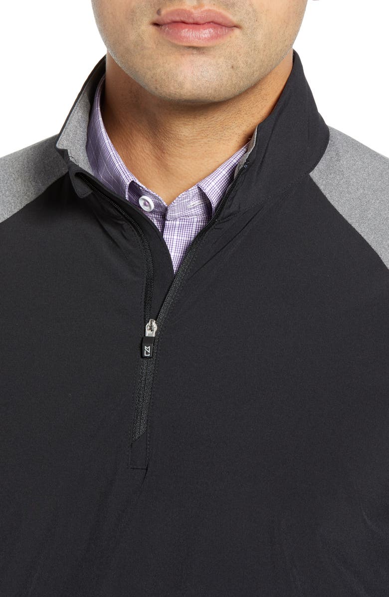 Cutter & Buck Response Hybrid Overknit Quarter Zip Pullover, Alternate, color,