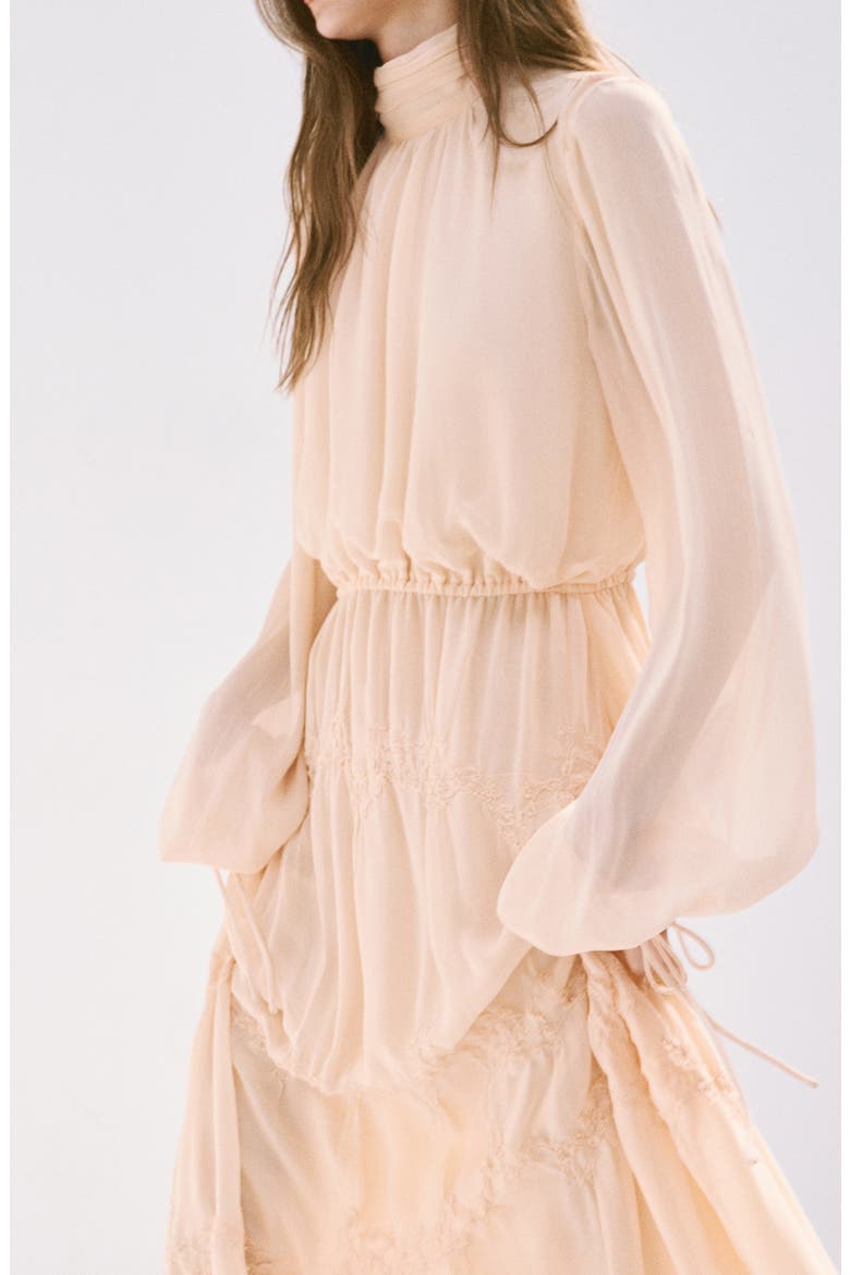 Long Sleeve Maxi Dress, Alternate, color, PALE PINK