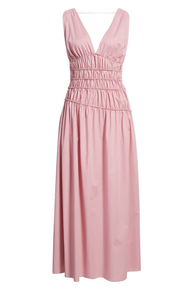 Saja Braid Detail Cotton Maxi Dress, Alternate, color, DUSK