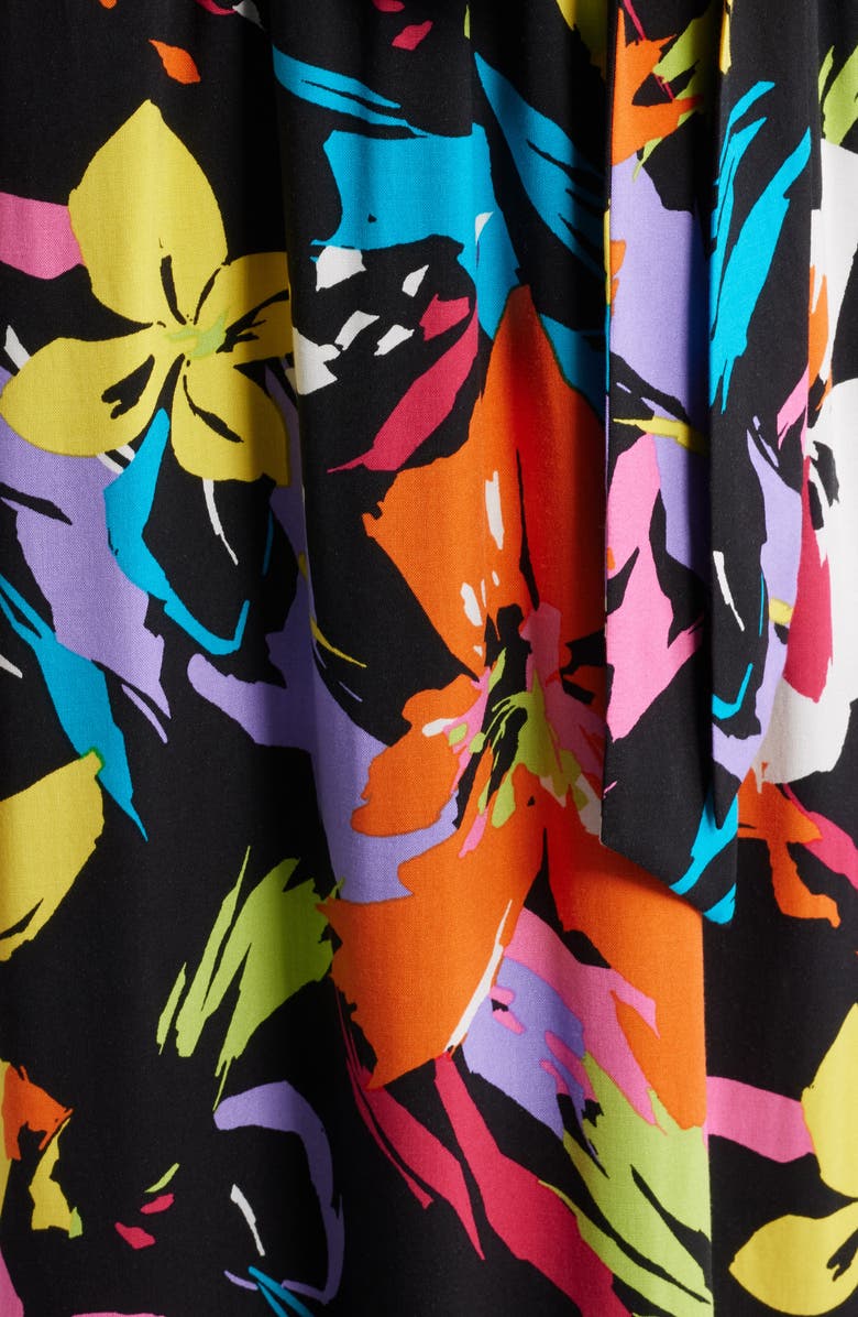 Sam Edelman Bright Flower Tie Waist Maxi Dress, Alternate, color, 