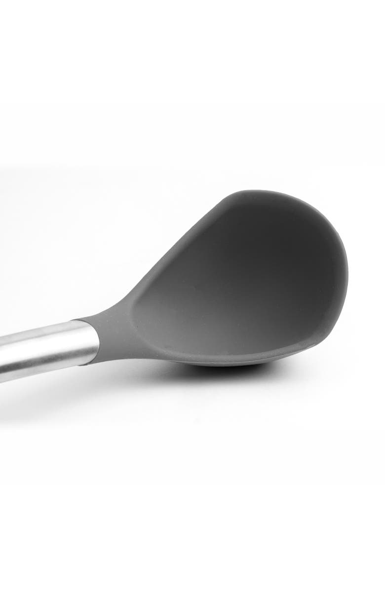 CUISIPRO Silicone & Stainless Steel 12.25-Inch Ladle, Alternate, color, Gray
