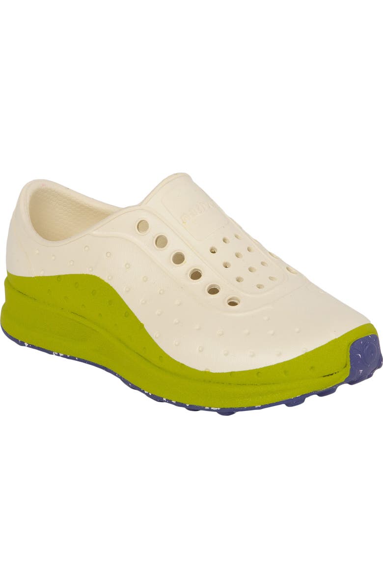 Native Shoes Kids' Robbie Roam Slip-On Sneaker, Main, color, Bone White/Seaweed/Ink Speckle