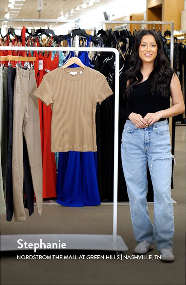 Rib Crewneck Top, sales video thumbnail