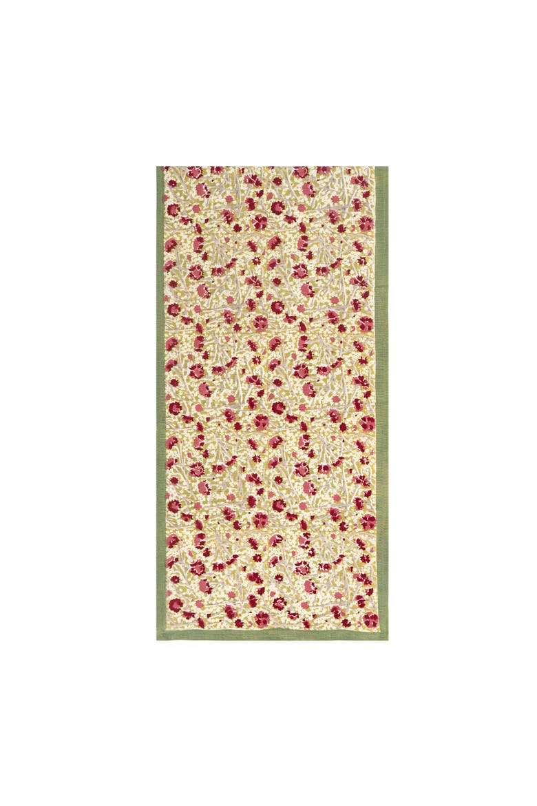 Meadows Runner, Alternate, color, Red/Green 16" x 90"