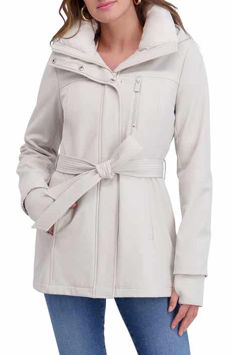 Kensie Softshell Belted Jacket