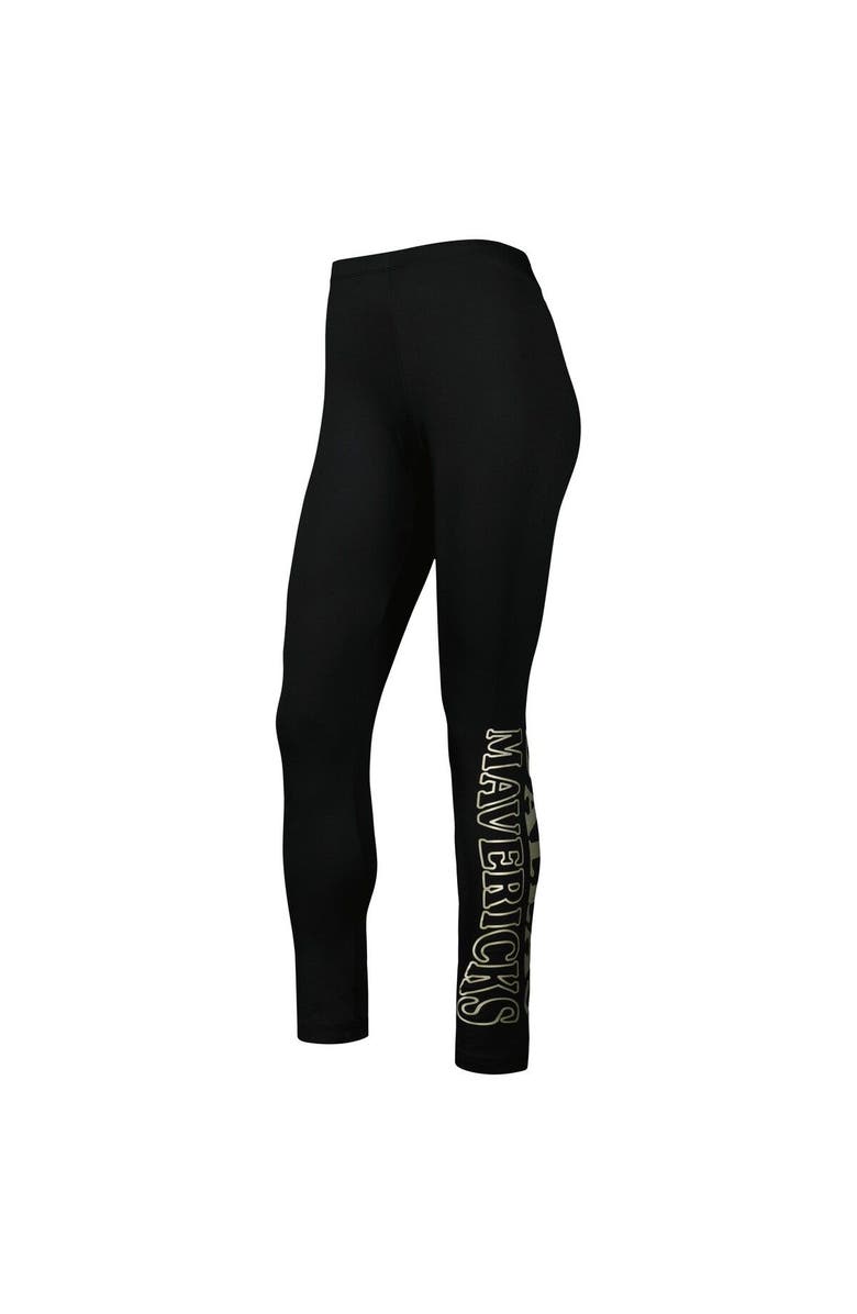 G-III 4HER BY CARL BANKS Women's G-III 4Her by Carl Banks Black Dallas Mavericks Stadium Leggings, Alternate, color, 