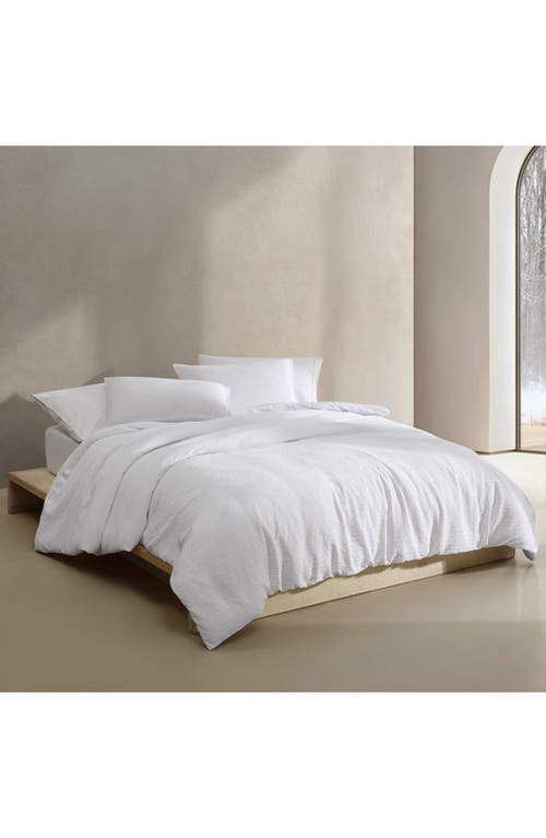 Calvin Klein Seersucker Comforter & Sham Set In White