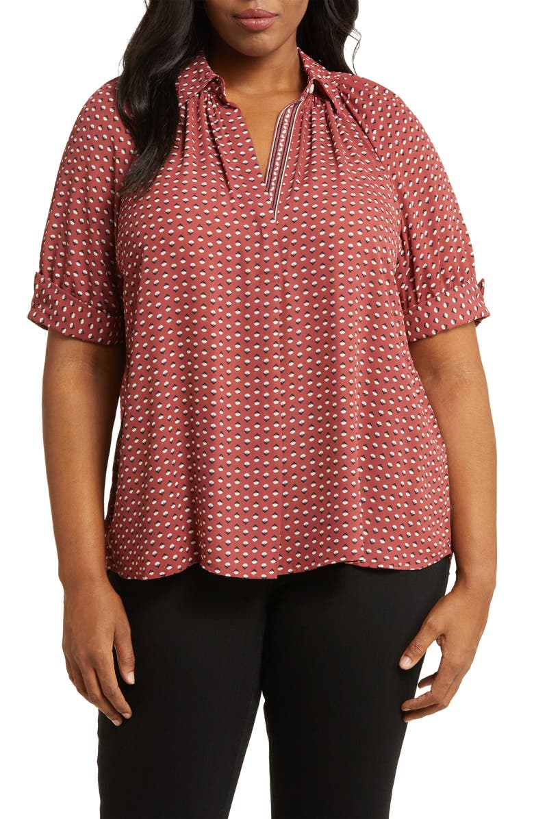MAX STUDIO Puff Sleeve Top, Main, color, 