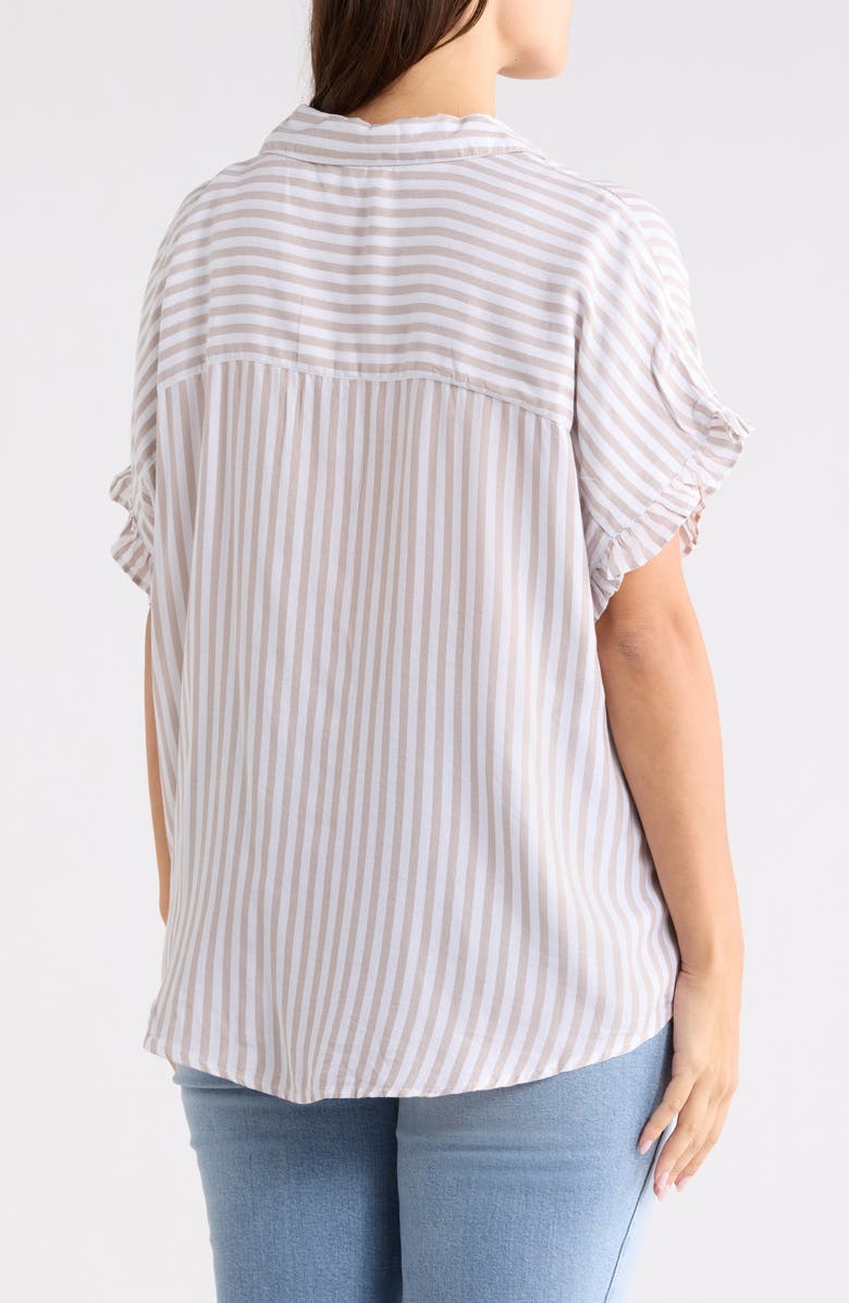 beachlunchlounge Evony Stripe Top, Alternate, color, Sandy Shore