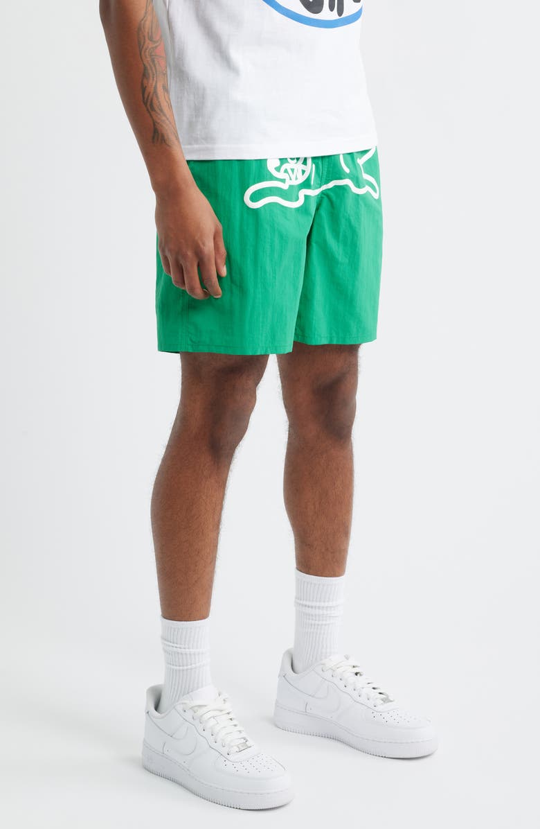 ICECREAM Runner Logo Shorts, Alternate, color, Jolly Green