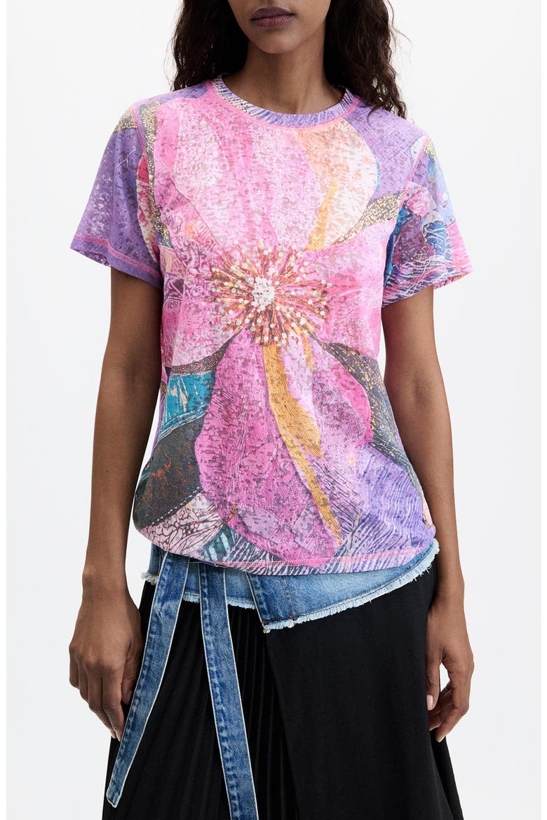 Graphic T-Shirt, Main, color, PINK MULTI