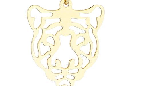 Ember Fine Jewelry Tiger Pendant Necklace In Gold