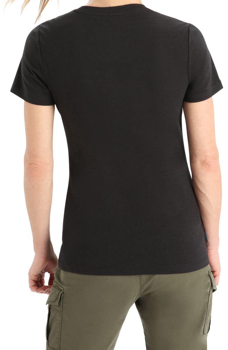 Icebreaker Central Merino Blend T-Shirt, Alternate, color, Black