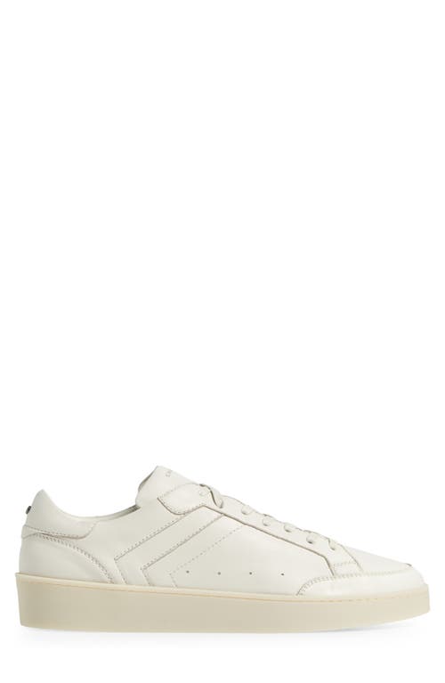 Canali Low Top Leather Sneaker In Natural