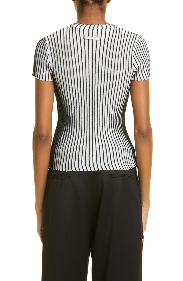 Jean Paul Gaultier Body Morph Trompe l'Oeil Rib Sweater, Alternate, color, 