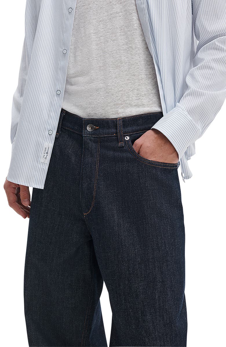 rag & bone Baggy Authentic Rigid Straight Leg Jeans, Alternate, color, Resin Rinse