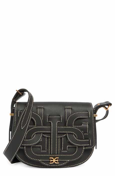 Sam Edelman Small Bay Leather Saddle Crossbody Bag