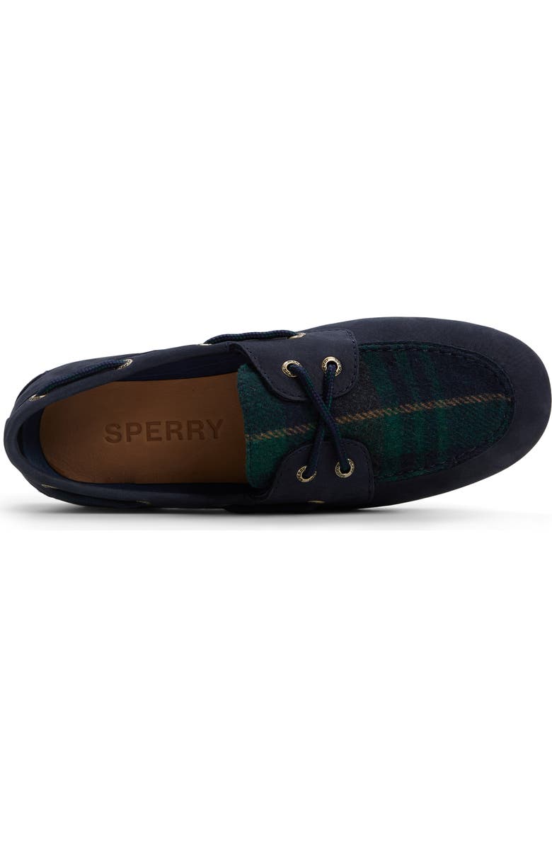 Sperry Slim Boat Shoe, Alternate, color, Navy Multi