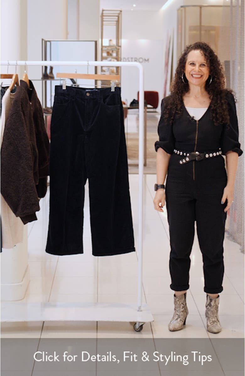 Wide Leg Crop Corduroy Pants, sales video thumbnail