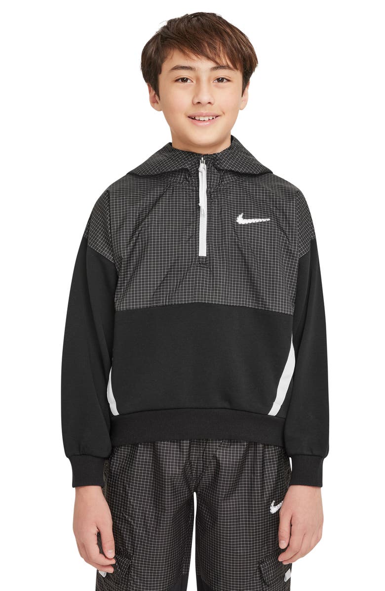 Nike Kids' Half Zip Hoodie, Main, color, 