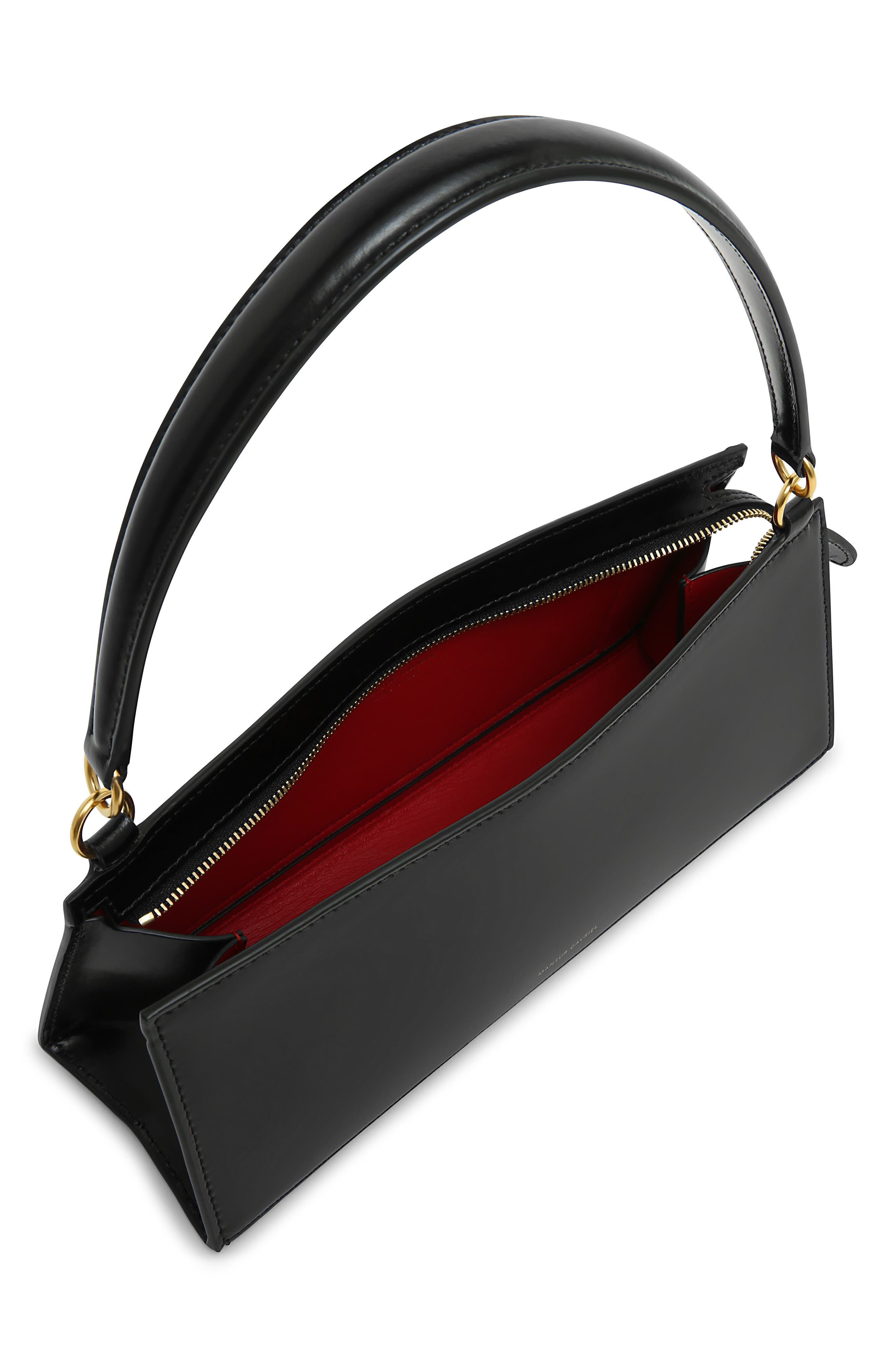 Mansur Gavriel Pencil Case Leather Shoulder Bag, Alternate, color, 