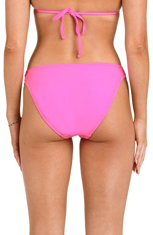 Citrus Solid Shirred Side Bikini Bottoms In Multi