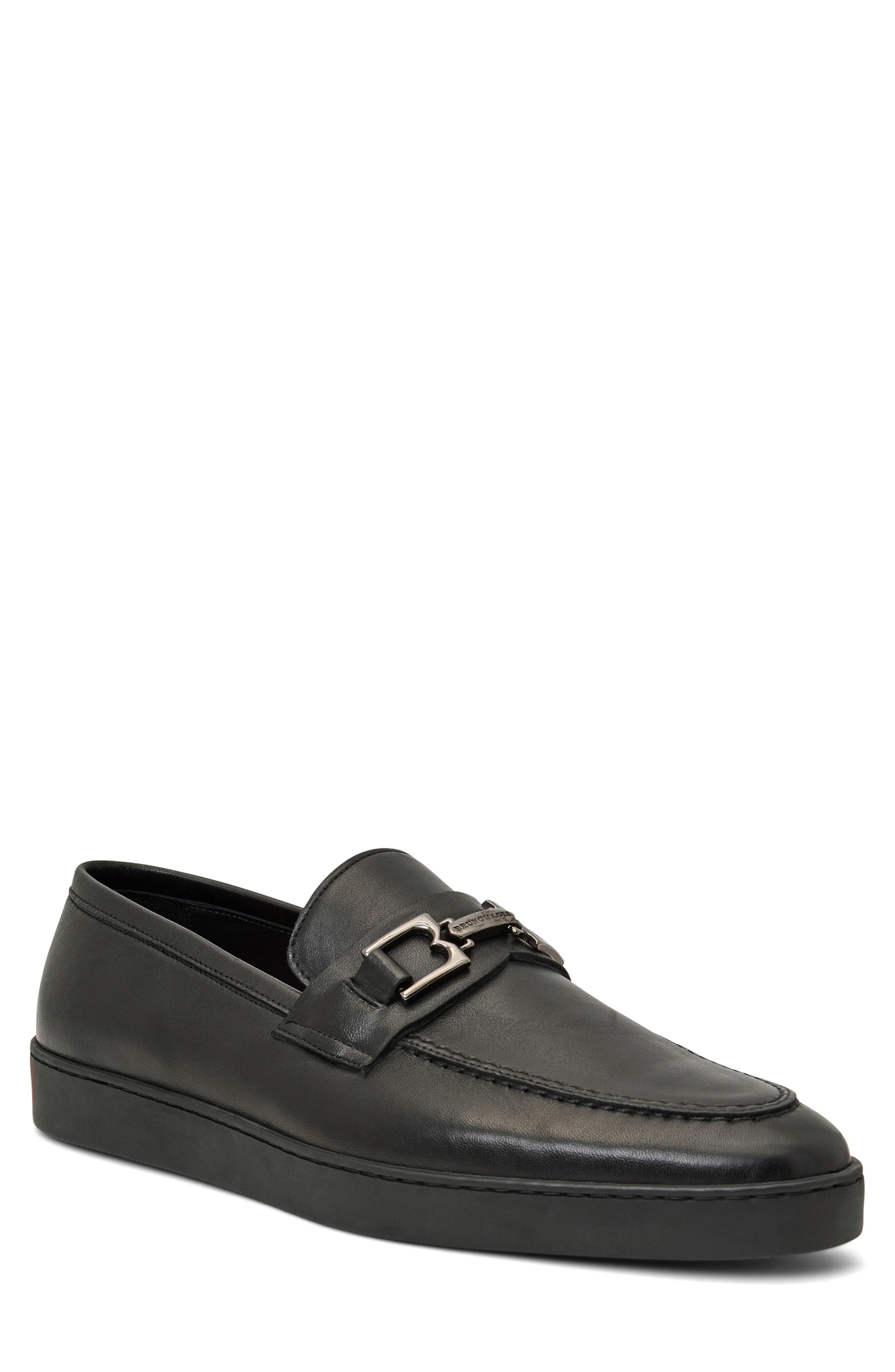 Bruno Magli Prato Bit Loafer, Main, color, Triple Black