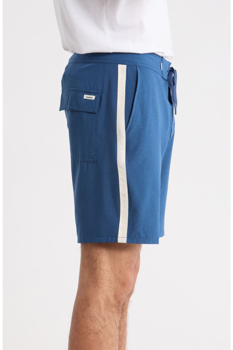 Tuxedo Stripe Board Shorts, Alternate, color, OCEA