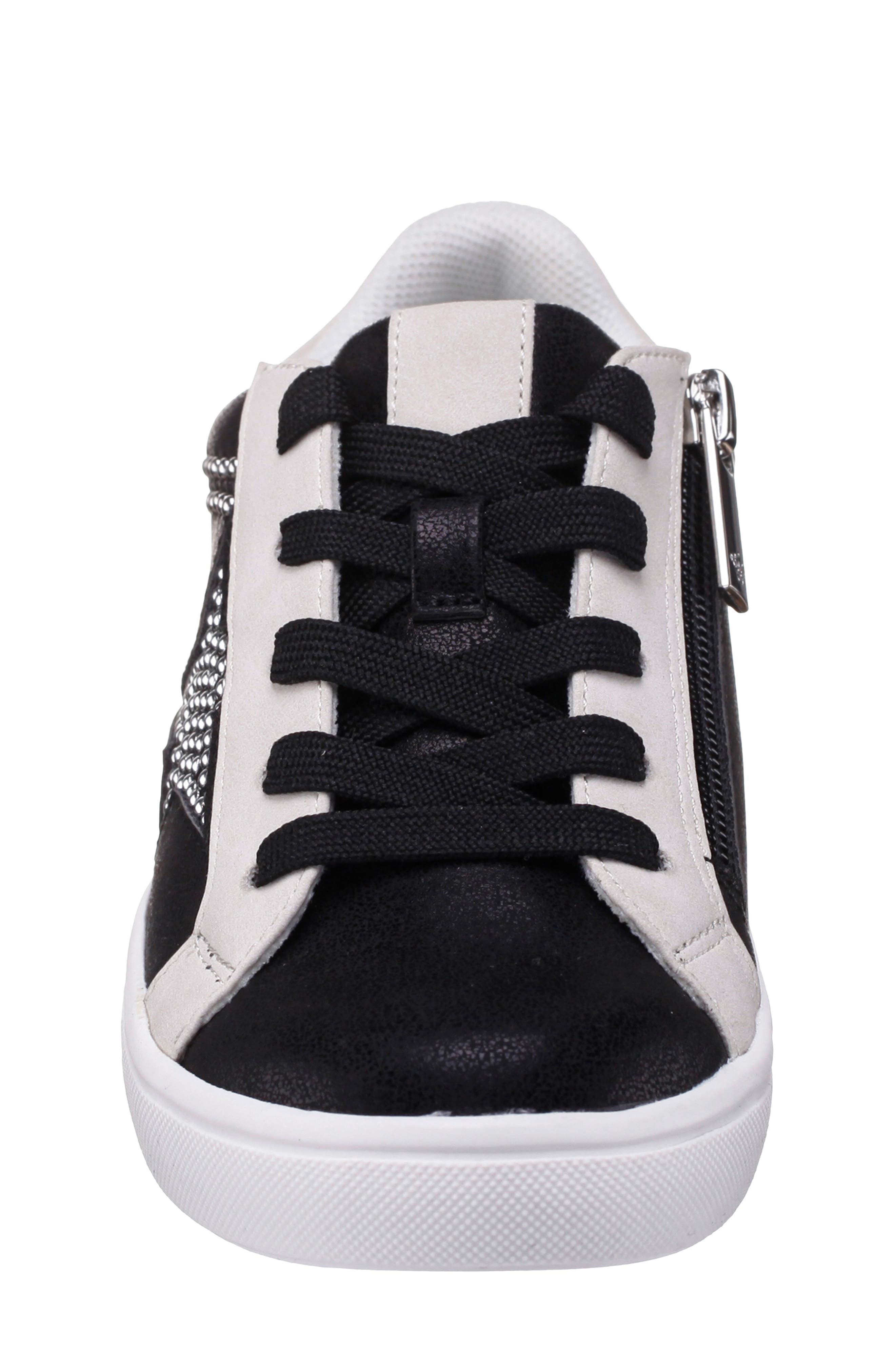 Nina Kids' Zicky Low Top Sneaker, Alternate, color, Black Shimmer