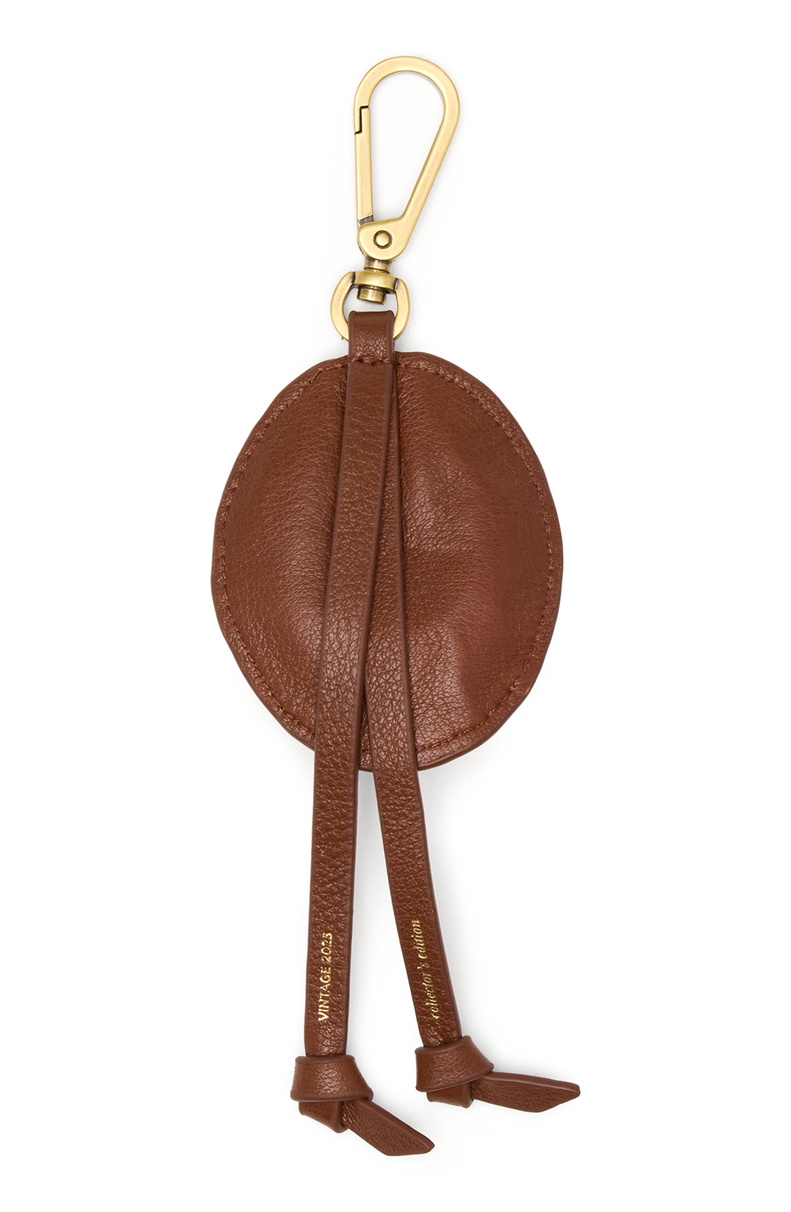 Cowboy Russ Bag Charm, Alternate, color, CHOCOLATE DIAMOND PEBBLE/GOLD