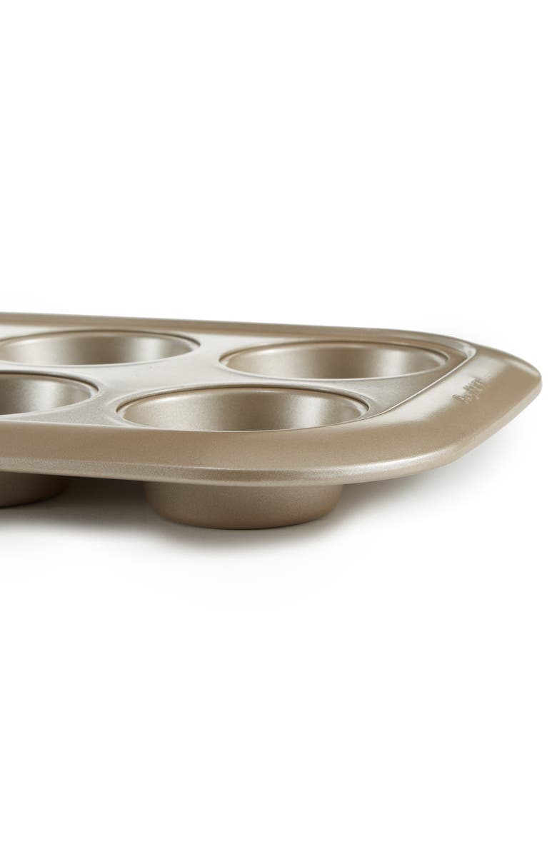 BergHOFF Leo Balance 6-Cup 2.5" Cupcake Pan, Alternate, color, Golden