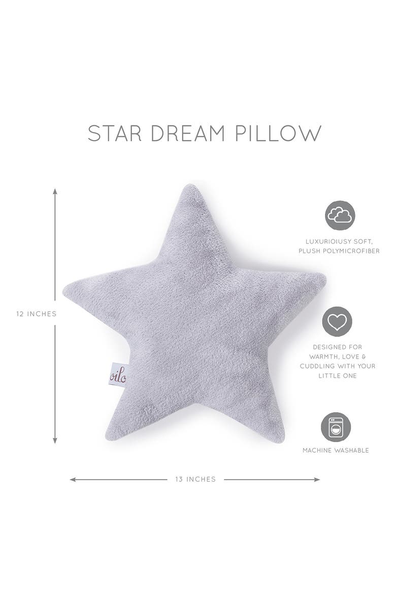 Oilo Swaddle Blanket & Silver Star Dream Pillow Set, Alternate, color, 