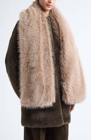 Vince Faux Fur Scarf