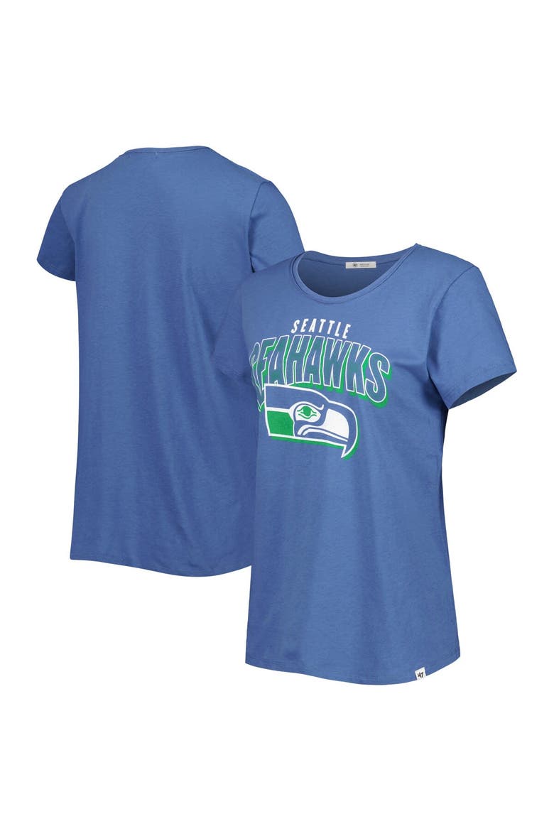 Women's '47 Royal Seattle Seahawks Treasure Frankie T-Shirt, Main, color, Royal