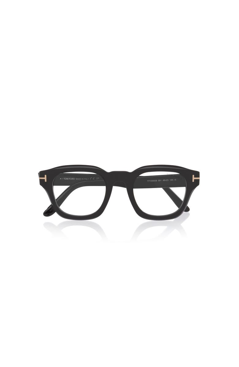 TOM FORD 48mm Square optical glasses, Alternate, color, Black
