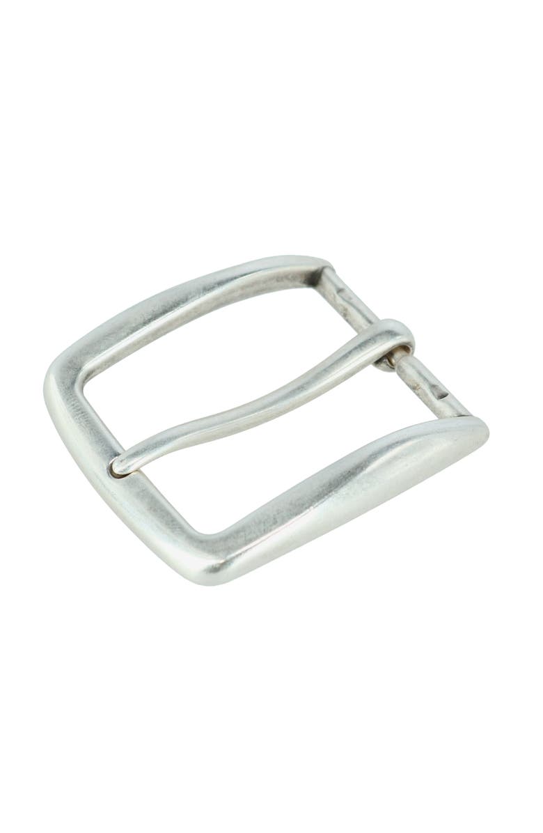 Trafalgar 40mm Classy Single Pronged Solid Brass Harness Belt Buckle, Alternate, color, Antique Silver