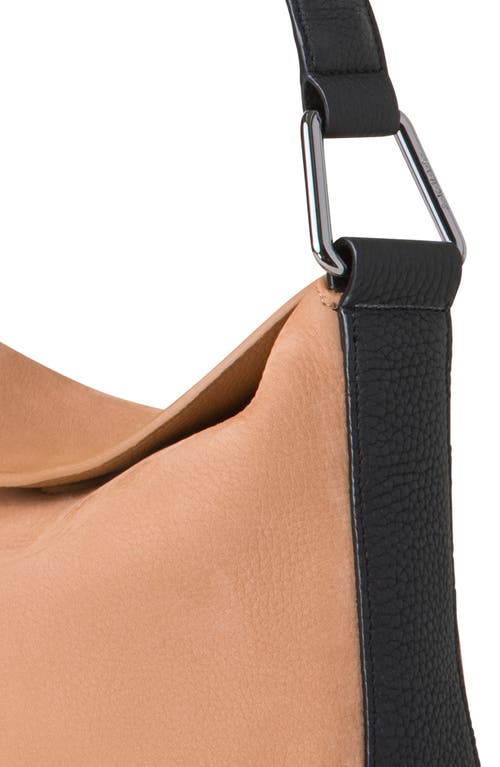 AKRIS AKRIS SMALL ANNA CALFSKIN HOBO BAG 