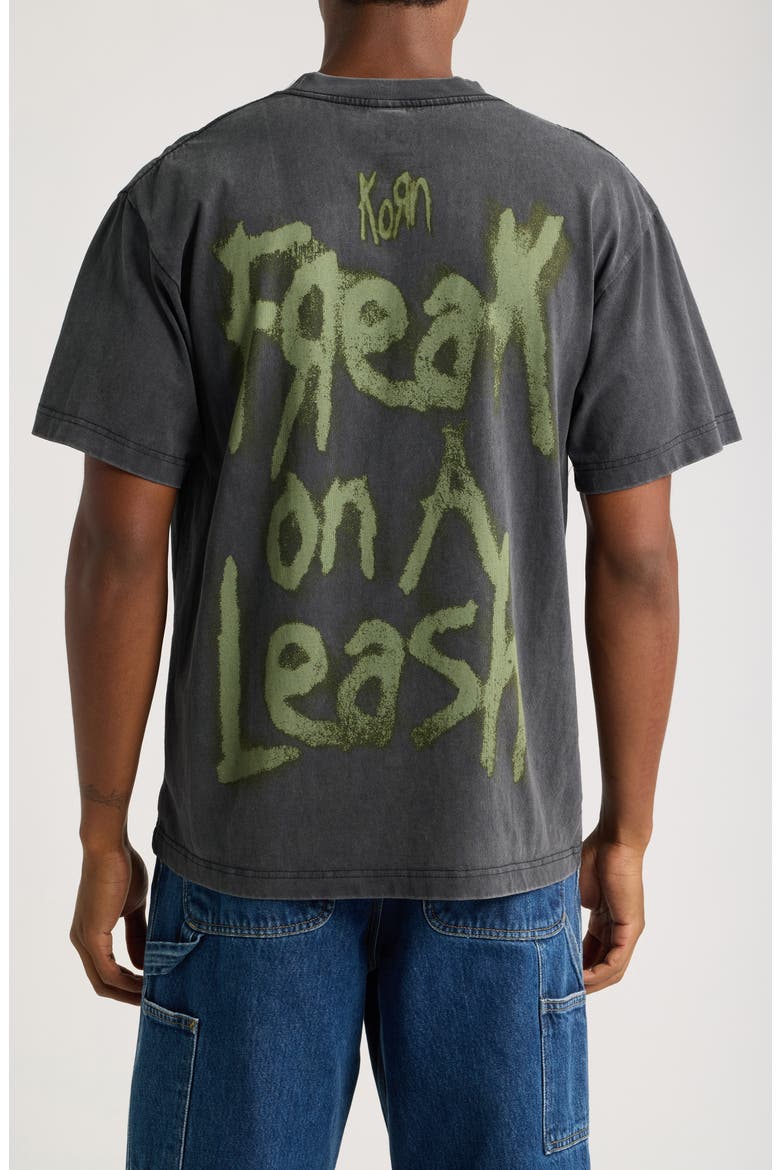Korn Cotton Graphic T-Shirt, Alternate, color, BLACK