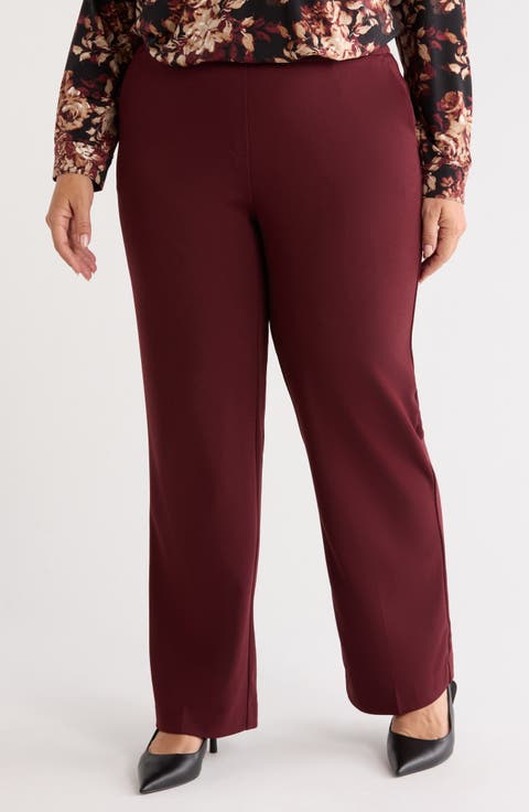 Pull On Straight Leg Trousers