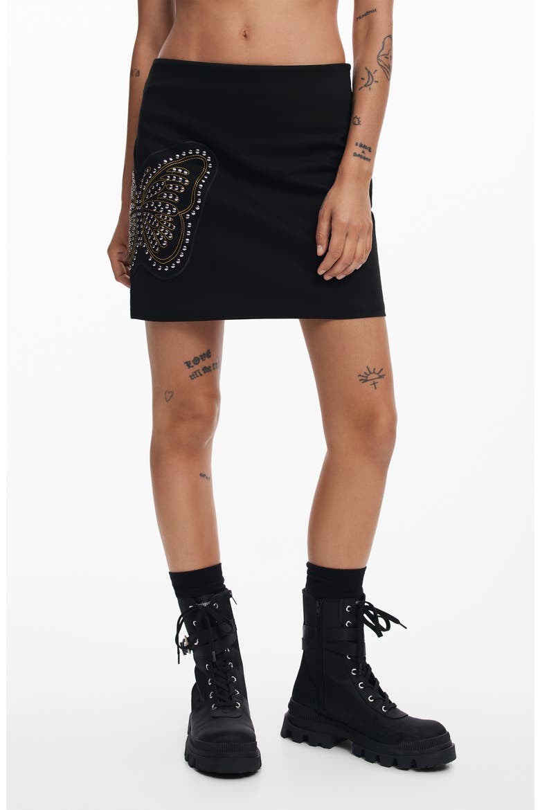 Fal Bangkok Miniskirt, Main, color, BLACK
