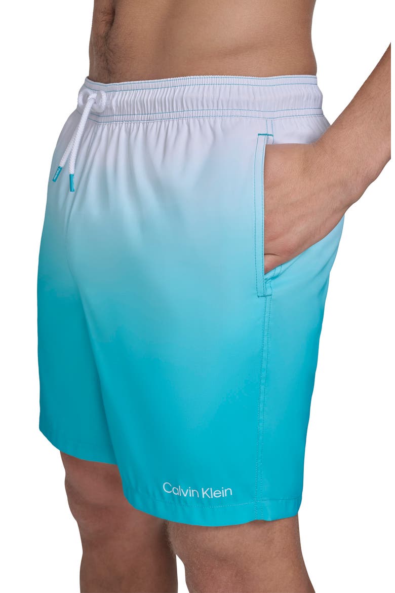 Sky Gradient Core Volley Swim Trunks, Alternate, color, ATLANTIS