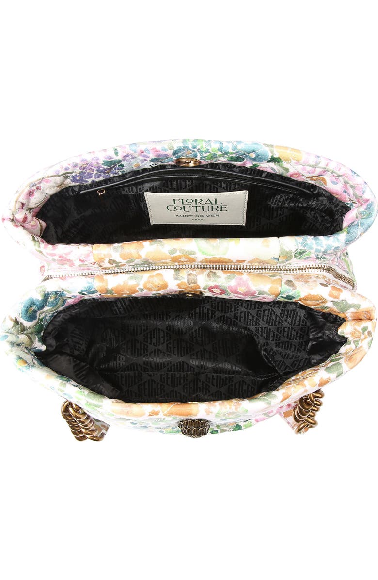 Kurt Geiger London Floral Couture Kensington Floral Quilted Leather Tote, Alternate, color, Floral Multi