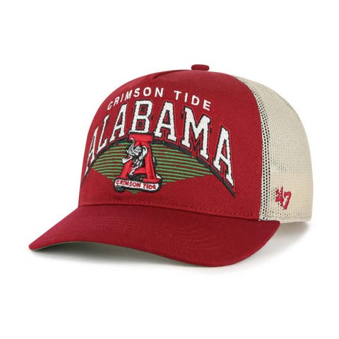 Men's '47  Crimson Alabama Crimson Tide Pomona Mesh Hitch Adjustable Trucker Hat