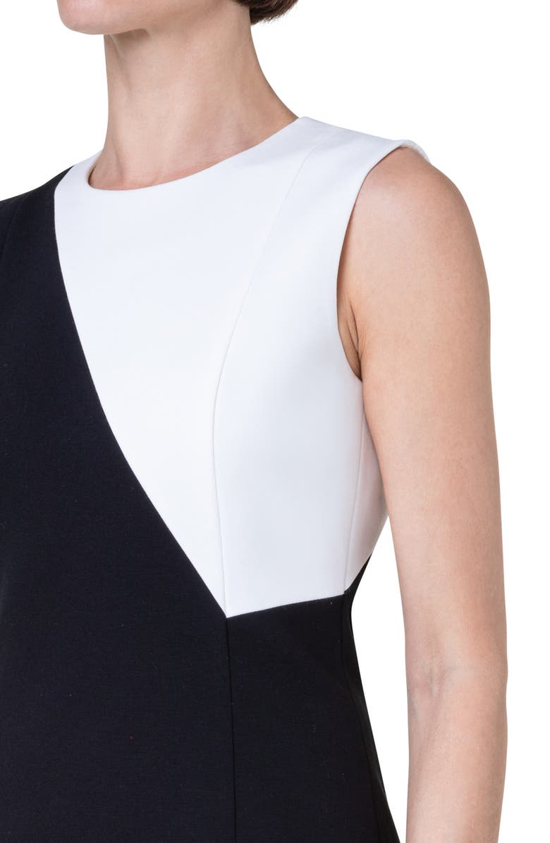 Akris punto Colorblock Sleeveless Sheath Dress, Alternate, color, 