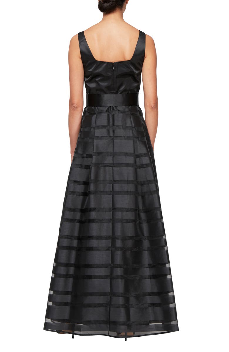 Alex Evenings Mixed Media Organza A-Line Gown, Alternate, color,