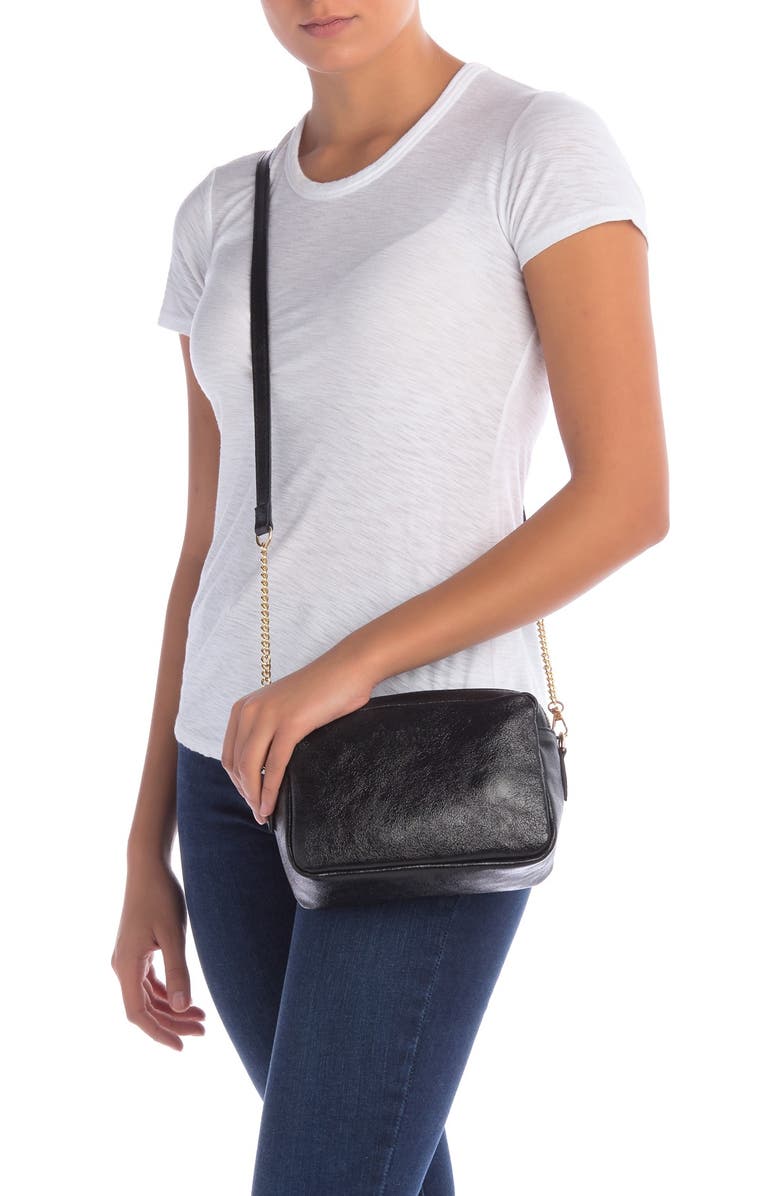 MAISON HERITAGE Elyn Double Zip Leather Crossbody Bag, Alternate, color,